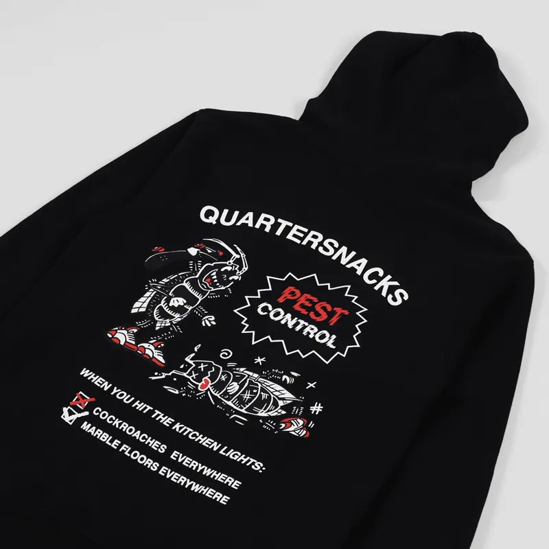 Quartersnacks Pest Control Hoodie Black-2