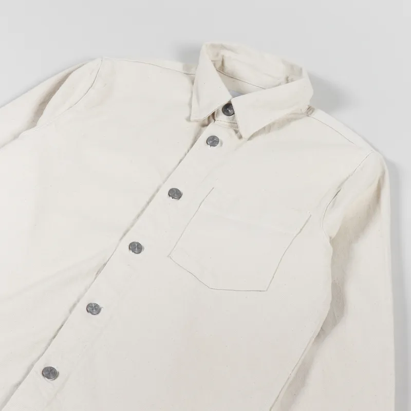 NN07 Peter Cotton Overshirt Ecru-2