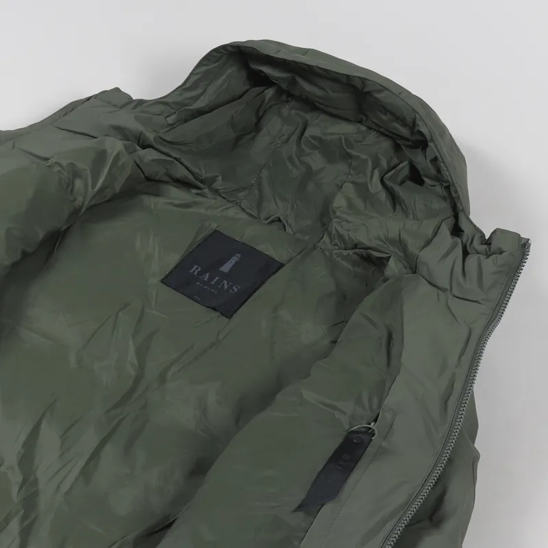 Rains Puffer Jacket Olive-4