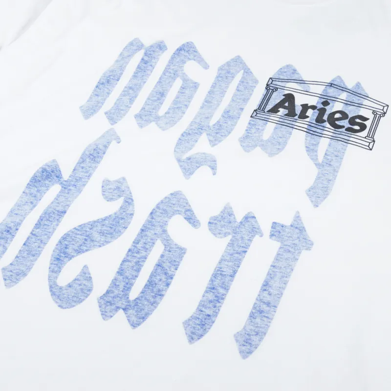 Aries Pagan Trash Reverse T Shirt White-1