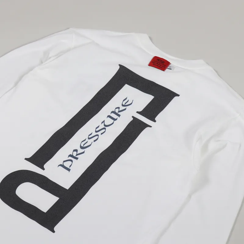Pressure Pi Long Sleeve T Shirt White-2