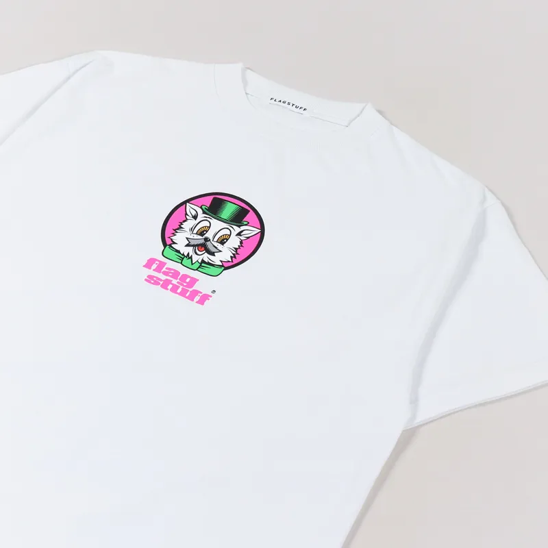 Flagstuff Pikey T Shirt White-1