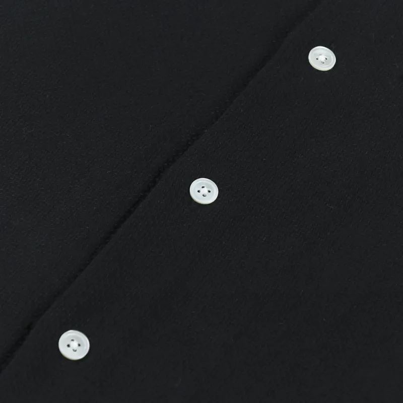 Portuguese Flannel Pique Shirt Black-4