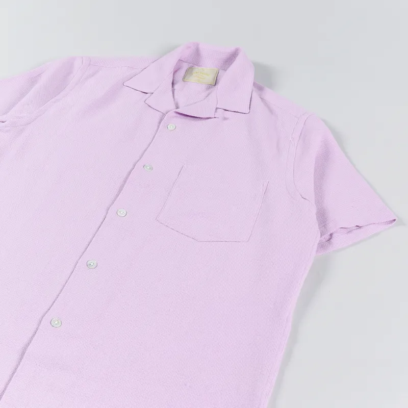 Portuguese Flannel Pique Shirt Lavender-1