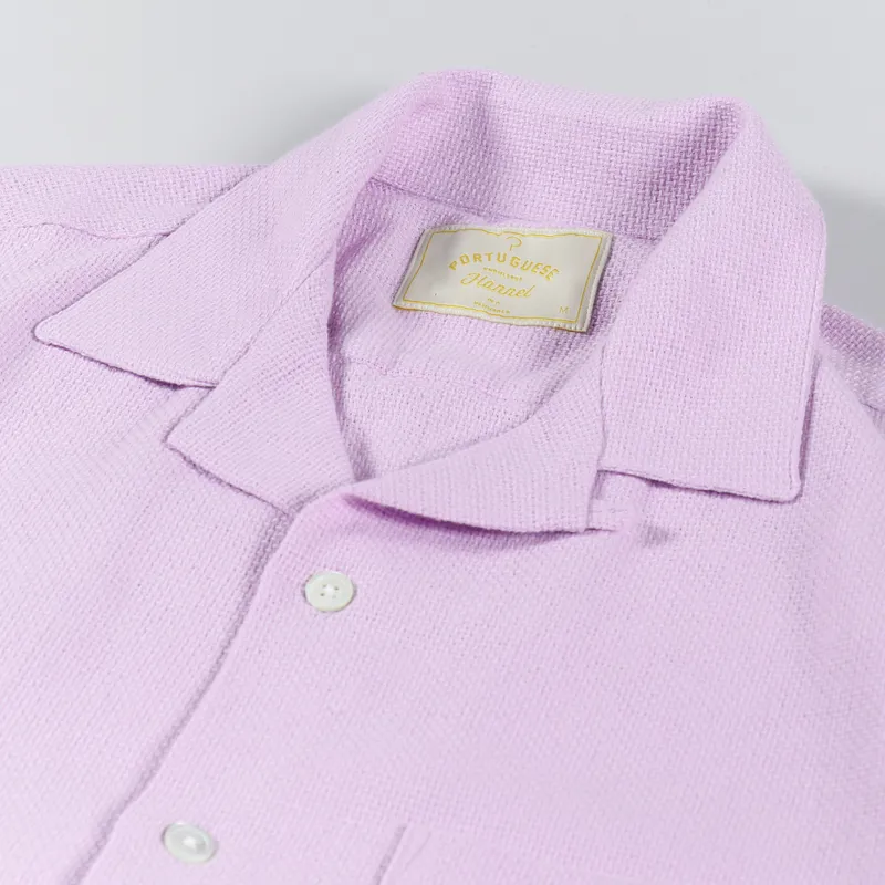 Portuguese Flannel Pique Shirt Lavender-2
