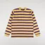 Beams Plus Multi Horizontal Striped Pocket T Shirt Mustard