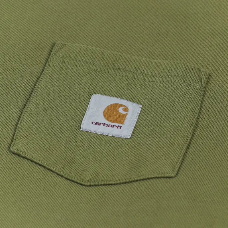 Carhartt WIP Mens Chest Pocket Sweatshirt Kiwi Green