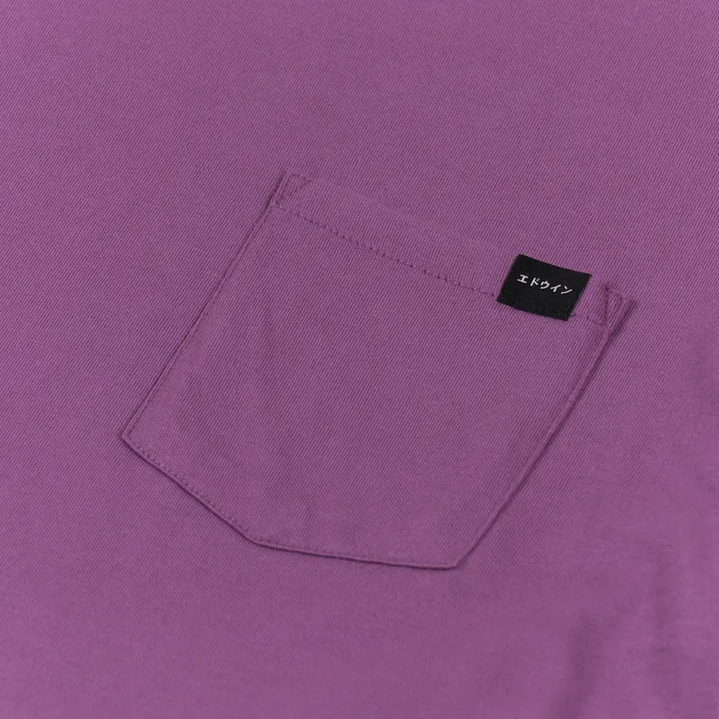 Edwin Pocket T Shirt Chinese Violet-1