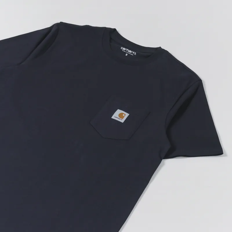 Carhartt WIP Pocket T Shirt Dark Navy-2