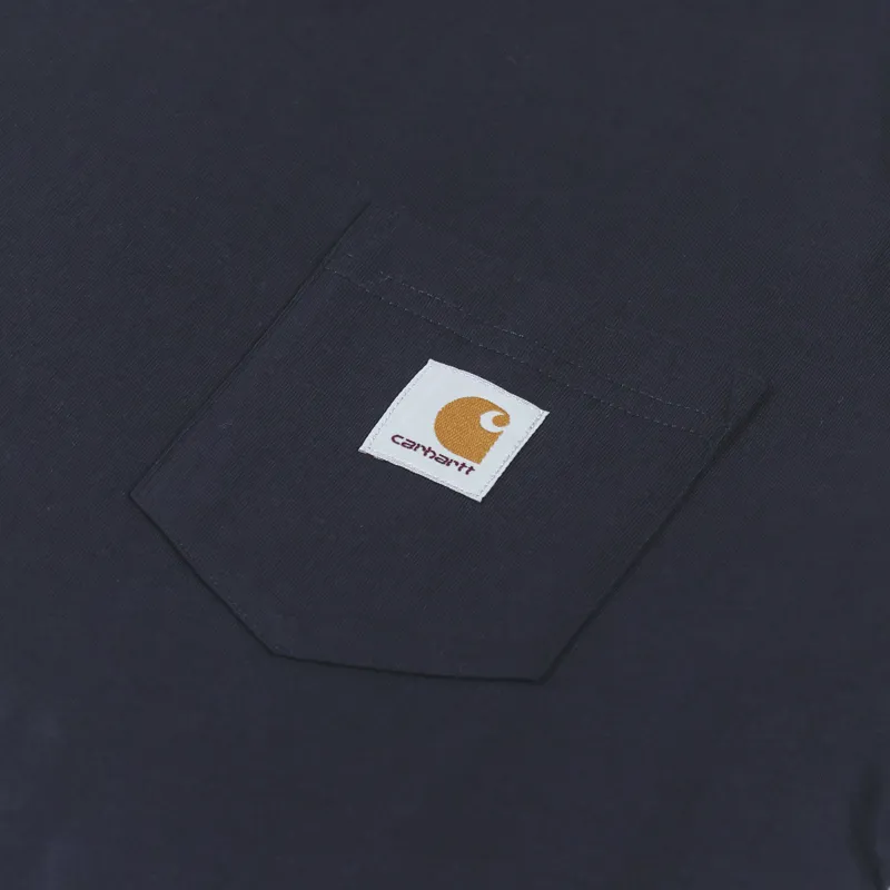 Carhartt WIP Pocket T Shirt Dark Navy-1