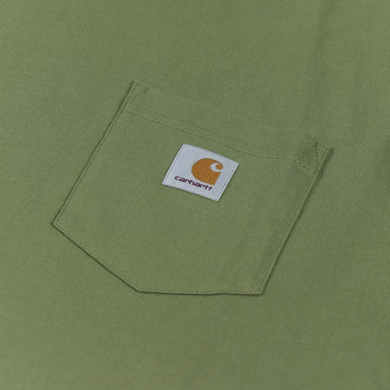 Carhartt WIP Mens Short Sleeve Chest Pocket T Shirt Kiwi Green