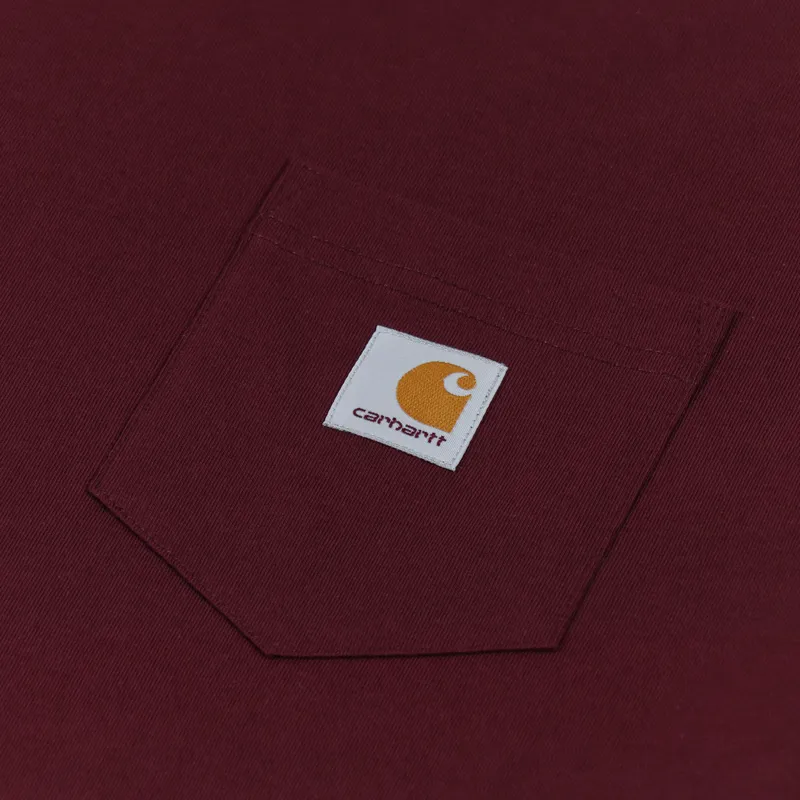 Carhartt WIP Pocket T Shirt Wine-1