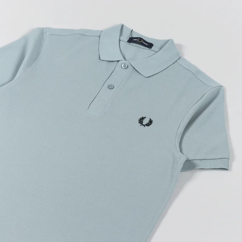 Fred Perry Plain Shirt Silver Blue-2