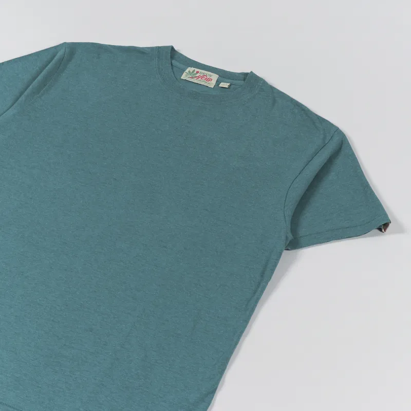 Deus Ex Machina Plain Hemp T Shirt Jasper Green-2