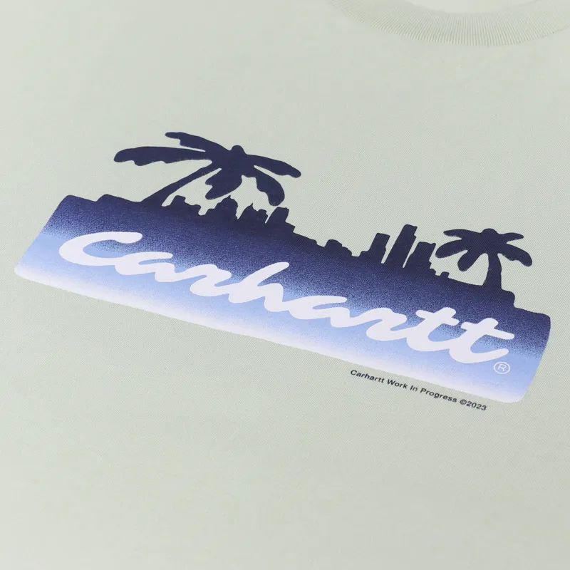 Carhartt WIP Palm Script T Shirt Agave-1