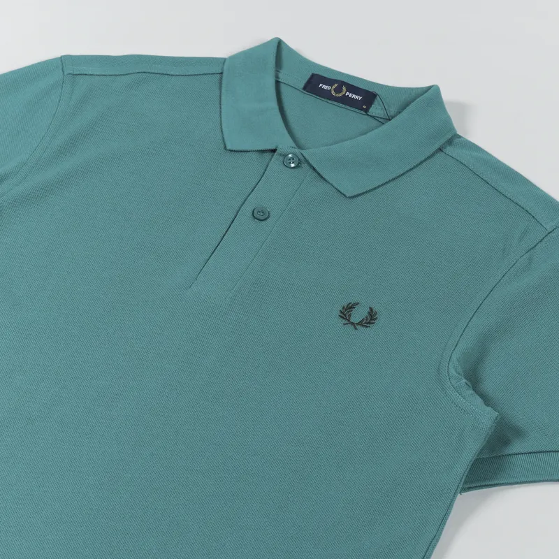 Fred Perry Plain Shirt Deep Mint-1