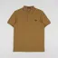 Fred Perry Plain Shirt Dark Caramel