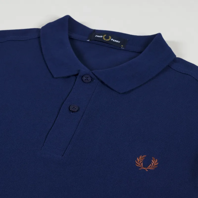 Fred Perry Plain Shirt French Navy-2