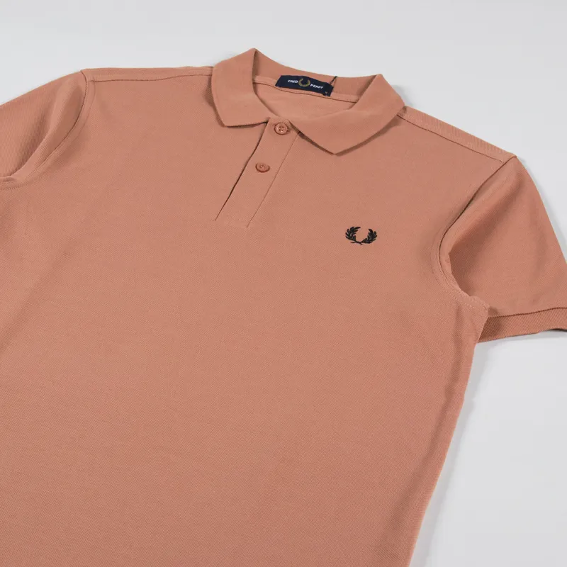 Fred Perry Plain Shirt Light Rust-1