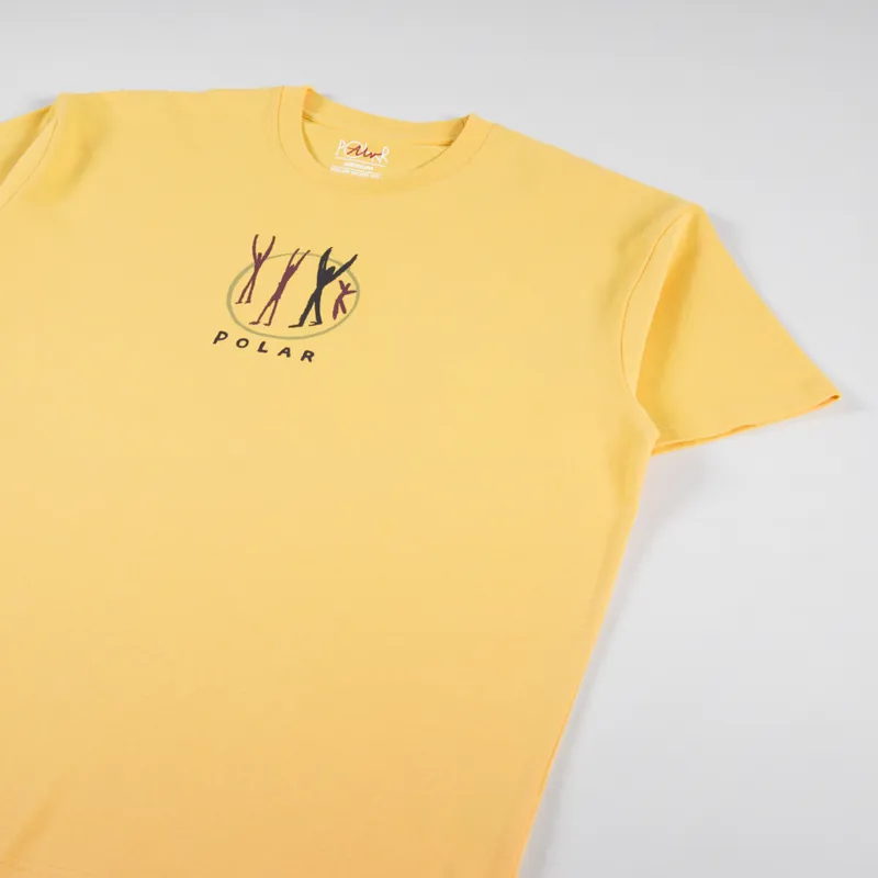 Polar Skate Co. Polar Gang T Shirt Orange Sorbet-2