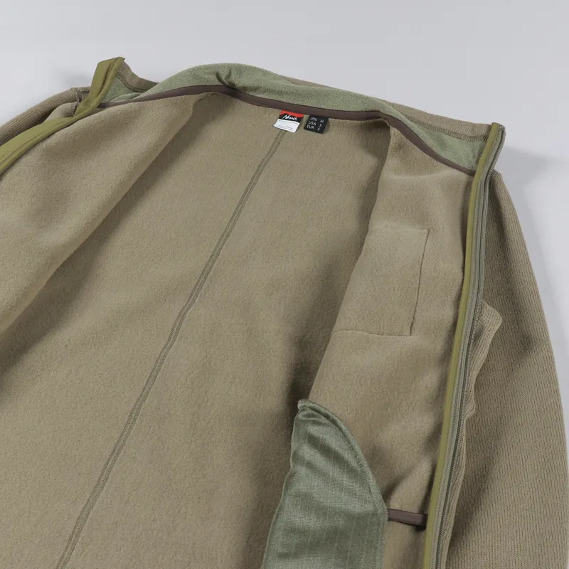 Nanga Polartec Fleece Zip Jacket Khaki-4