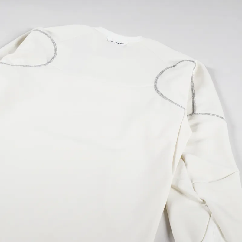 And Wander Polartec Power Air Sweat Off White-3