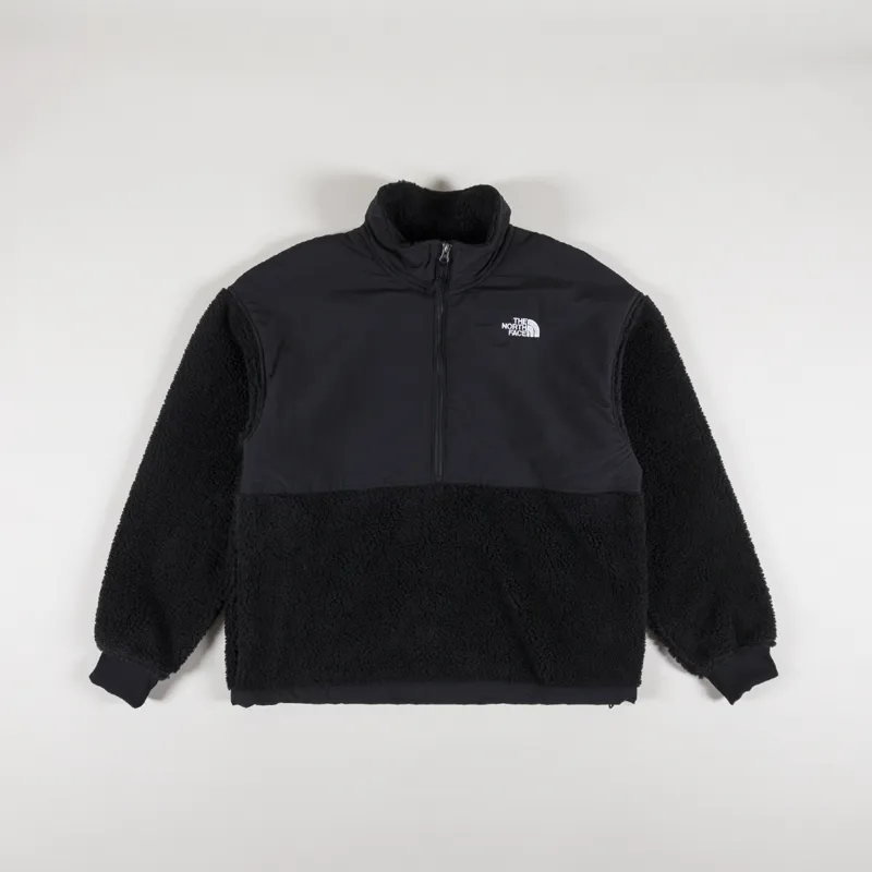 The North Face Mens Platte High Pile Pullover Fleece Black