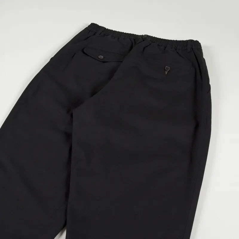 Universal Works Pleated Track Pant Black Twill-6