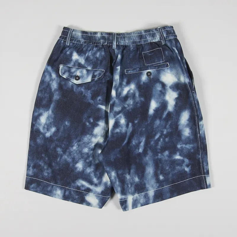 Mens pleated denim best sale shorts