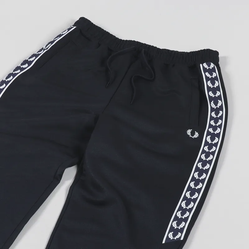 Fred Perry Mens Sportswear Panelled Taped Track Pants Navy