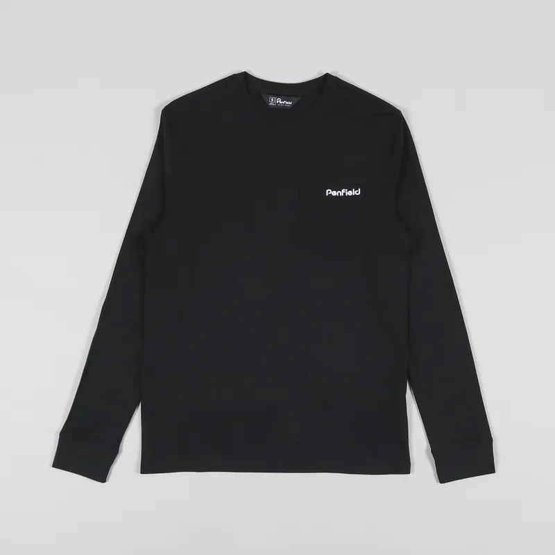 Penfield Pocket Long Sleeve T Shirt Black
