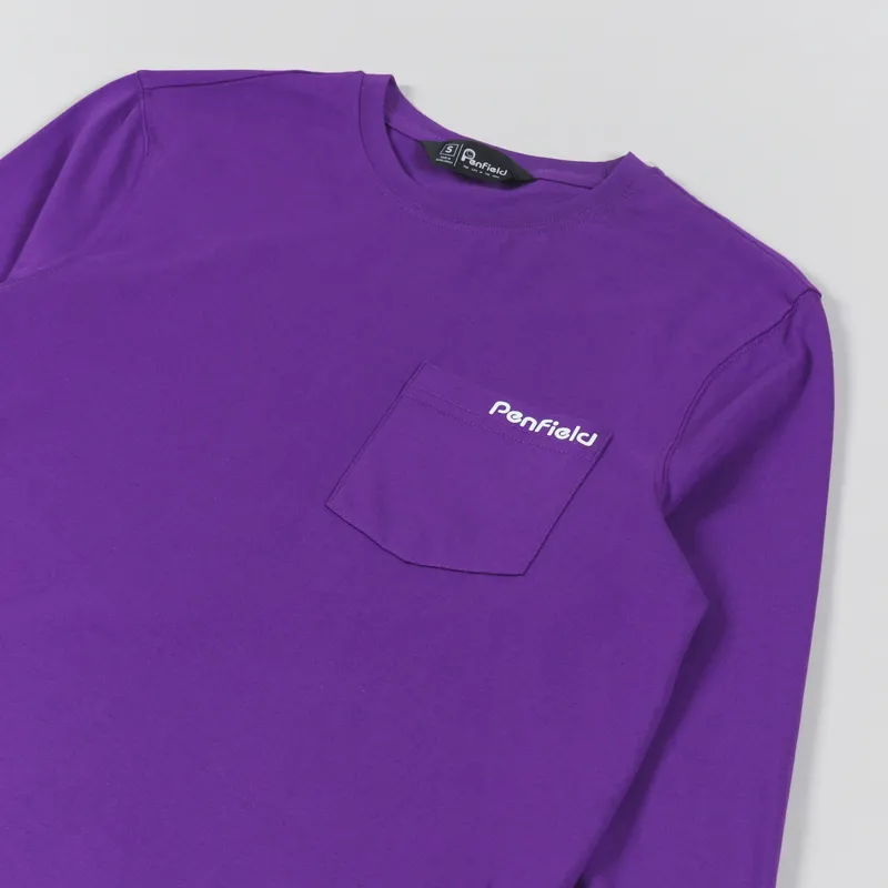Penfield Pocket Long Sleeve T Shirt Tillandsia Purple-2