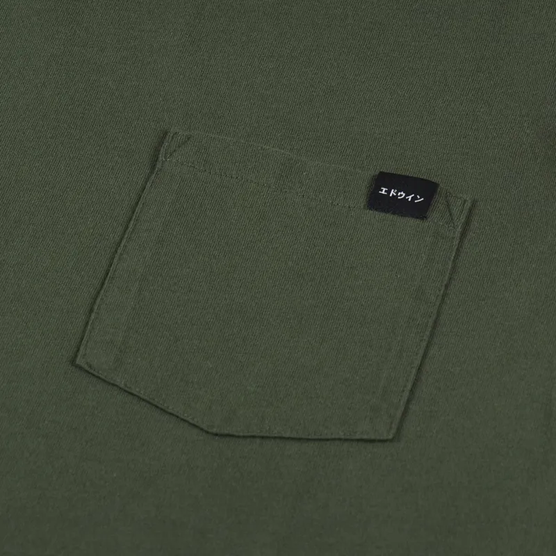 Edwin Pocket T Shirt Kombu Green-1