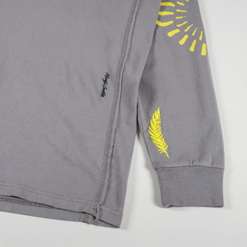 Magic Castles Poem Long Sleeve T Shirt Charcoal-5