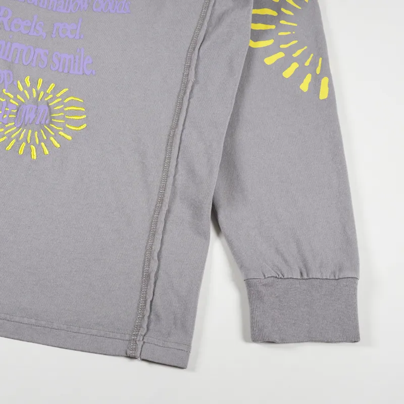 Magic Castles Poem Long Sleeve T Shirt Charcoal-6