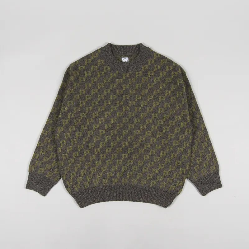 Louis Vuitton Monogram Jacquard Crew Neck Sweater | The Lux Portal