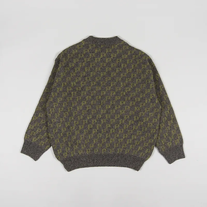 Polar Skate Co. Knit Sweater Army Green-1