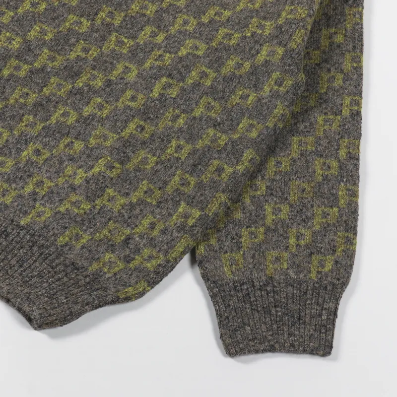 Polar Skate Co. Knit Sweater Army Green-5