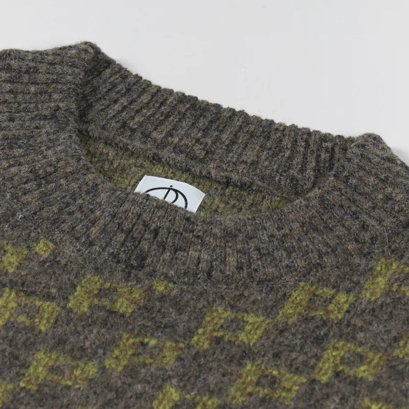 Polar Skate Co. Knit Sweater Army Green-4