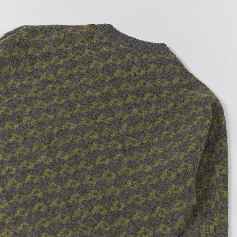 Polar Skate Co. Knit Sweater Army Green-3