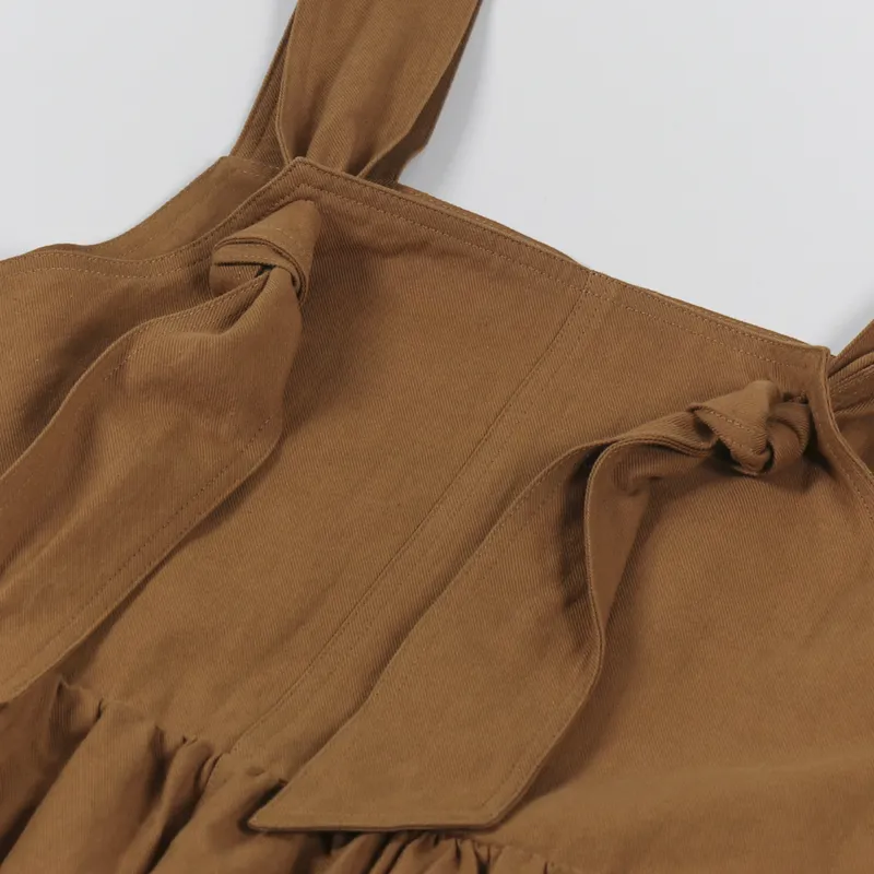 Sideline Womens Polly Dungarees Tobacco-6