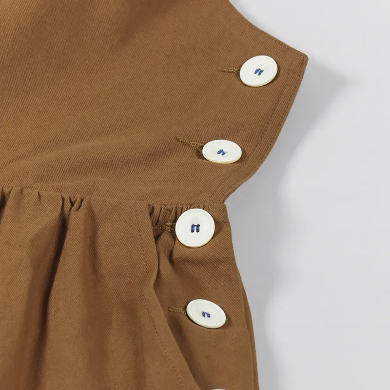 Sideline Womens Polly Dungarees Tobacco-4