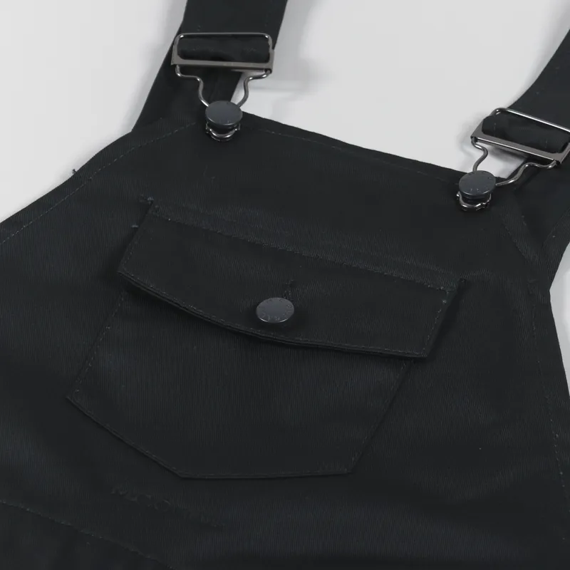 M.C Overalls Polycotton Dungaree Black-7