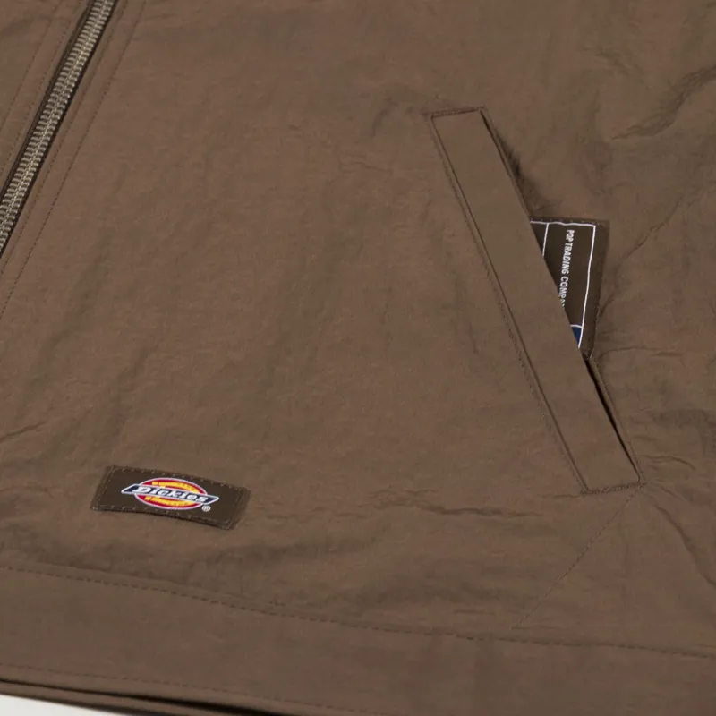 Dickies x Pop Trading Eisenhower Jacket Coat Rain Drum Brown
