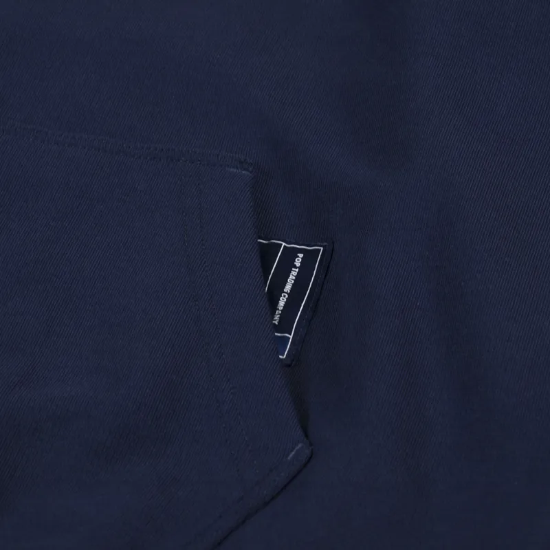 Dickies x Pop Trading Hoodie Navy Blue-4