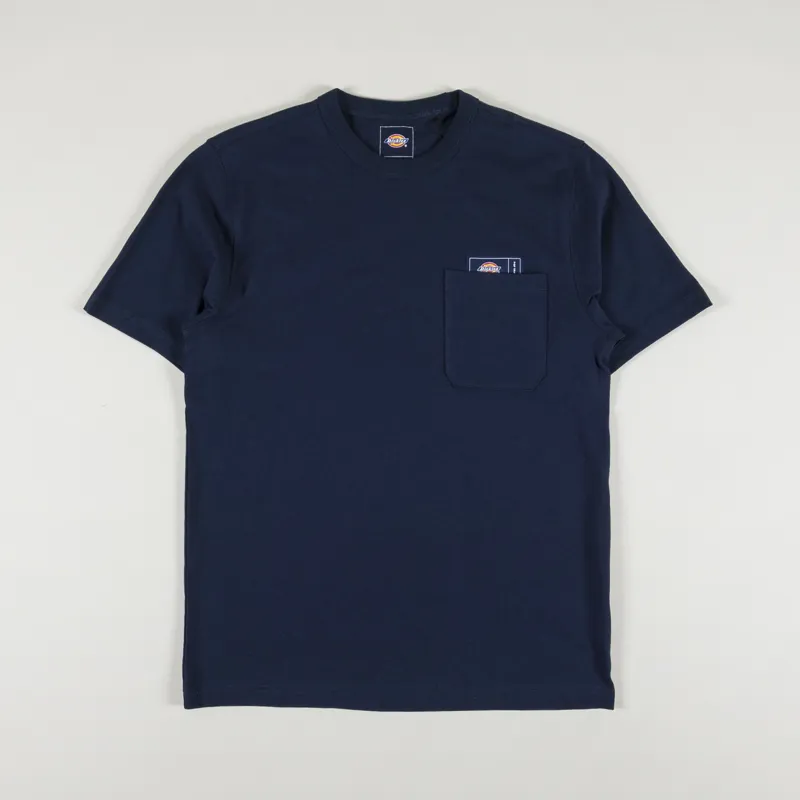 Dickies x Pop Trading T Shirt Navy Blue-1