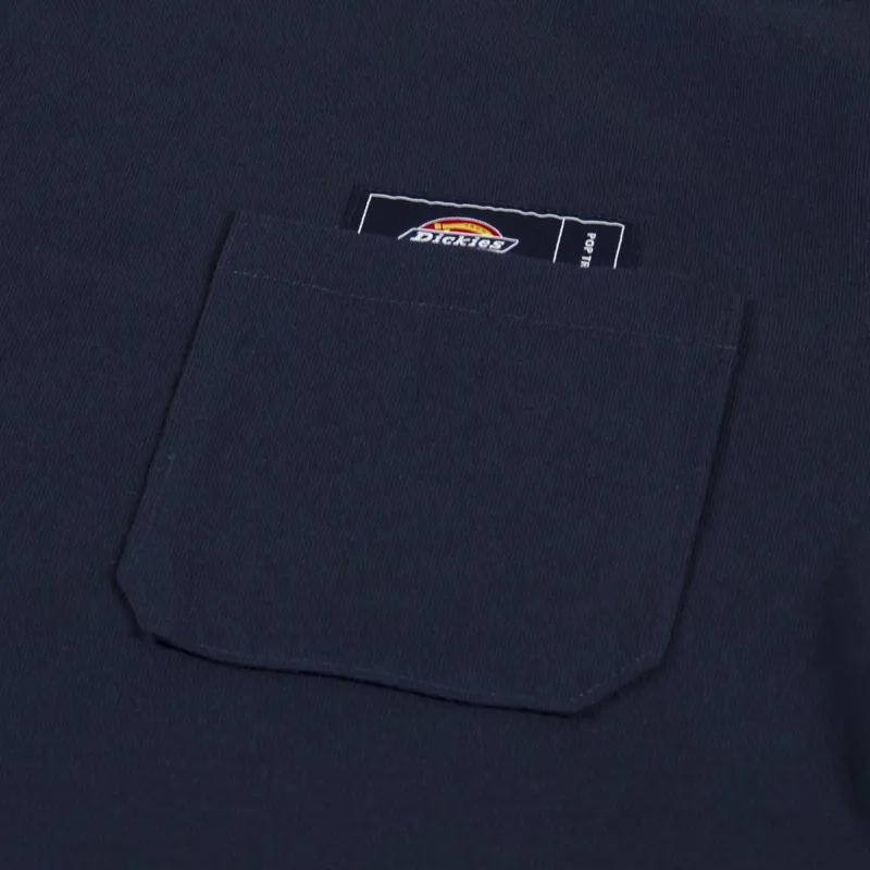 Tシャツ・カットソー DICKIES Men T-shirt Blue DK0A4YR8 DNX Dickies/ディッキーズ ロゴワッペン ポケットオーバーサイズ半袖