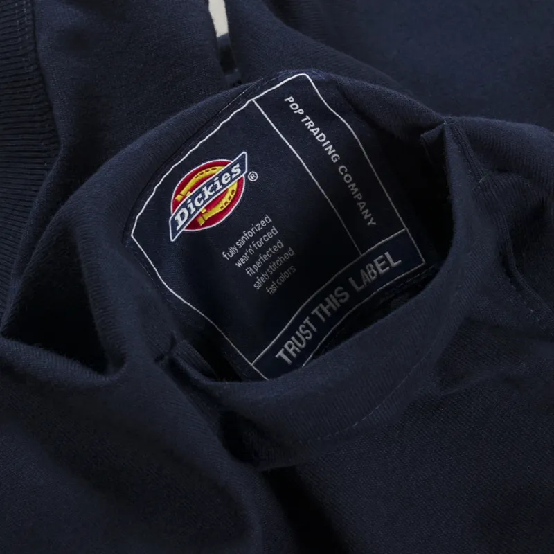 Dickies x Pop Trading T Shirt Navy Blue-4