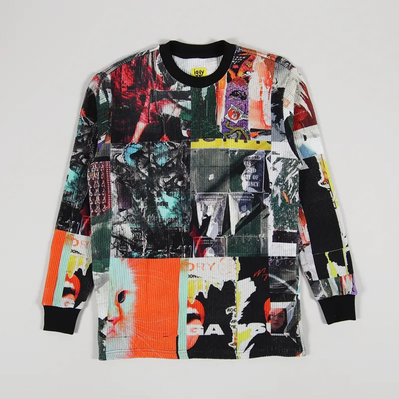 Iggy Post No Bills Thermal Sweat Printed