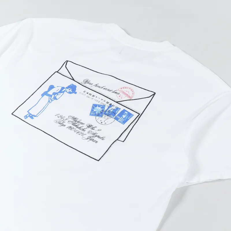 Edwin Postal T Shirt White-4